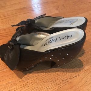Paloma Barcelo size 6 wedges rhinestones bling